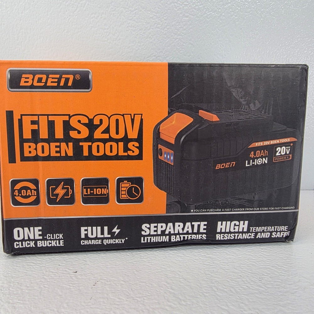 BOEN 20V 4.0Ah Lithium Ion Battery for BOEN‎ Tools MLK5X 1104 HS40